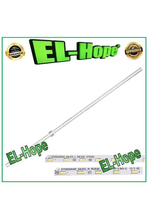 KIT OF 2 54 LED STRIP BARS FOR TV 55 SONY STO55AS0-54LED ST055AZ5-54LED-R-REV00-1